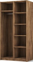 ADRK Furniture - Ormar Bregma II 100 cm - artisan hrast/zlatne ručke