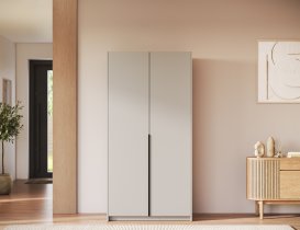 ADRK Furniture - Ormar Bregma II 100 cm - kašmir/crne ručke