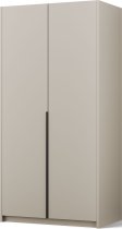 ADRK Furniture - Ormar Bregma II 100 cm - kašmir/crne ručke