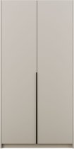 ADRK Furniture - Ormar Bregma II 100 cm - kašmir/crne ručke