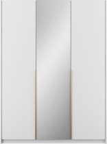 ADRK Furniture - Ormar Alera III 150 cm - bijeli/zlatne ručke