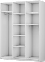 ADRK Furniture - Ormar Alera III 150 cm - bijeli/zlatne ručke