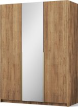 ADRK Furniture - Ormar Alera III 150 cm - artisan hrast/zlatne ručke