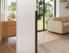 ADRK Furniture - Ormar Alera III 150 cm - kašmir/crne ručke