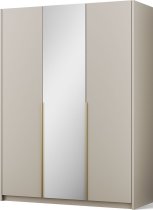 ADRK Furniture - Ormar Alera III 150 cm - kašmir/zlatne ručke