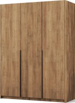 ADRK Furniture - Ormar Bregma III 150 cm - artisan hrast/crne ručke
