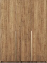 ADRK Furniture - Garderobni ormar Bregma III 150 cm - artisan hrast/zlatne ručke