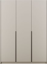 ADRK Furniture - Garderobni ormar Bregma III 150 cm - kašmir/crne ručke