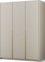 ADRK Furniture - Garderobni ormar Bregma III 150 cm - kašmir/zlatne ručke