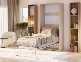 Krevet u ormaru Vivario 90x200 cm - kašmir