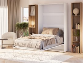 Krevet u ormaru Vivario 120x200 cm - bijeli