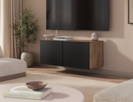 Zidna TV komoda Lila - artisan hrast/crna
