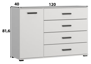 ADRK Furniture - Komoda 120 Frazio - artisan hrast