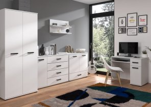 ADRK Furniture - Komoda 120 Frazio - bijela