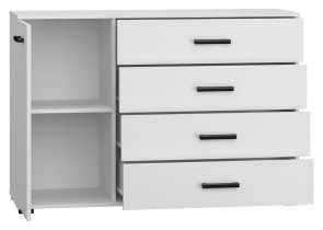 ADRK Furniture - Komoda 120 Frazio - bijela