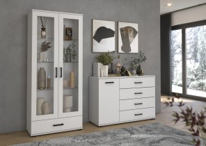 ADRK Furniture - Komoda 120 Frazio - bijela