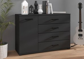 ADRK Furniture - Dnevna soba i dječja soba Frazio - crna