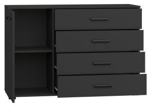 ADRK Furniture - Komoda 120 Frazio - crna