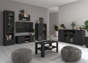 ADRK Furniture - Komoda 160 Frazio - crna