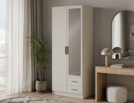 Garderobni ormar Arvio 80 cm - kašmir/crne ručke