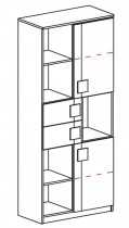 Dolmar - Ormar Gumi G2 - hrast/siva