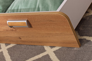 Dolmar - Krevet Lorento L13 - Bijela/hrast - 80x195 cm