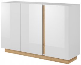 Komoda Arco F - bijela sijaj/hrast grandson