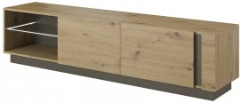 TV element Arco 2 - Hrast + Grafit