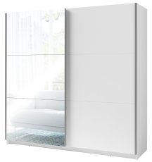 Garderobni ormar s kliznim vratima s ogledalom Arsen III 10 - bijela