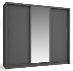 Garderobni ormar s kliznim vratima Baku 13 - grafit