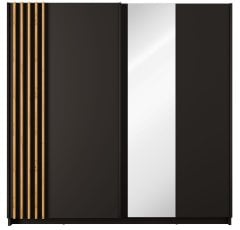 Garderobni ormar s kliznim vratima Bayadero 12 III - crna