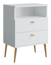 Komplet dviju noćnih ormarića High 22 - bijel