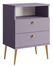 Komplet dviju noćnih ormarića High 22 - šljiva
