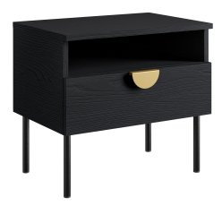 Komplet dviju noćnih ormarića Mond 23 - crna