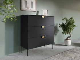 Meblosiek - Komoda Mond 27 3SZ - crna