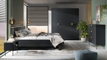 Meblosiek - Komoda Mond 27 3SZ - crna
