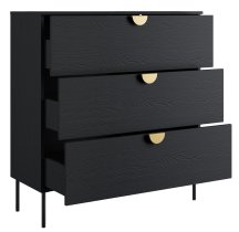 Meblosiek - Komoda Mond 27 3SZ - crna