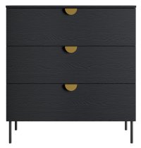 Meblosiek - Komoda Mond 27 3SZ - crna