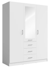 Garderobni ormar s ogledalom Konzo 19 3D3SZ - bijela