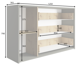 Meblosiek - Komoda Rimini 46 1D3SZF