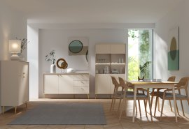 Dnevni boravak i blagovaonica Rose - bež