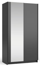Garderobni ormar s kliznim vratima s ogledalom Sofia 07 - crna 