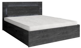 Krevet Togo 51 - 160x200 cm - jesen portland crni