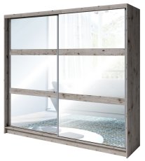 Ormar s kliznim vratima s ogledalom Togo 12 - hrast Wellington