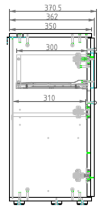 Meblosiek - Komoda Toll 02 B - crna