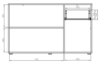 Meblosiek - Komoda Toll 02 B - crna