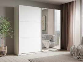 Garderobni ormar s kliznim vratima Luxora 220 cm - bijela