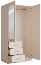 Meblosiek - Garderobni ormar Konso 15 - 100 cm - bež