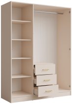 Meblosiek - Garderobni ormar Konso 19 - 150 cm - bež