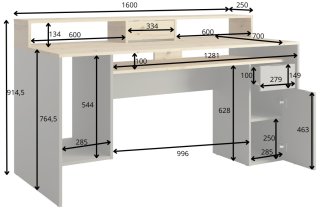 Meblosiek - Pisaći stol Rex 60 - grafit